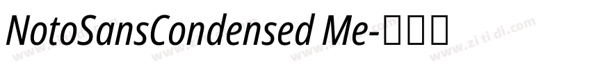 NotoSansCondensed Me字体转换